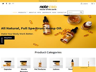 NoteCBD Website