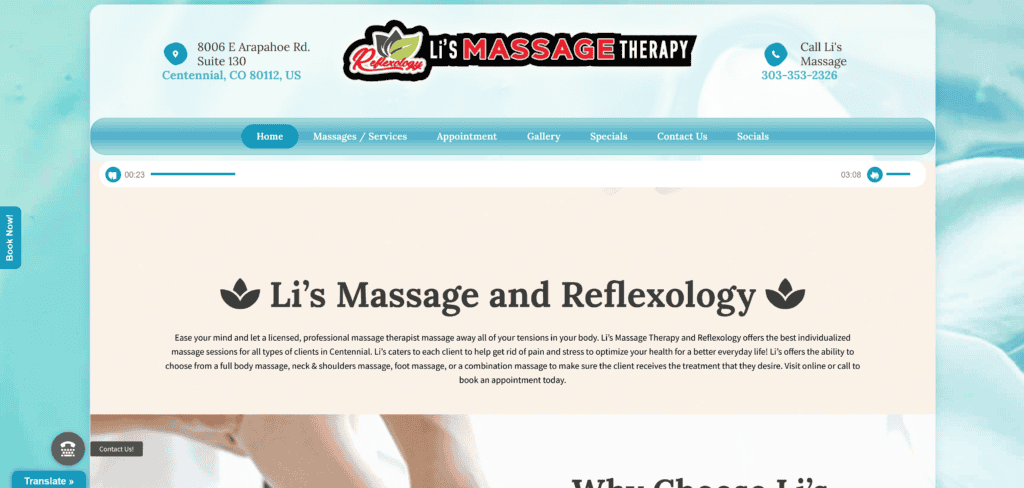 Lis massage therapy reflexology - tyler hall tech | irrigation repair & lawn maintenance | fort collins, co | experienced professionals
