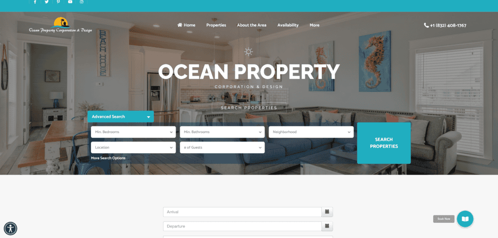 Ocean property - tyler hall tech | website design & development services | fort collins, co | experienced professionals | full stack developer