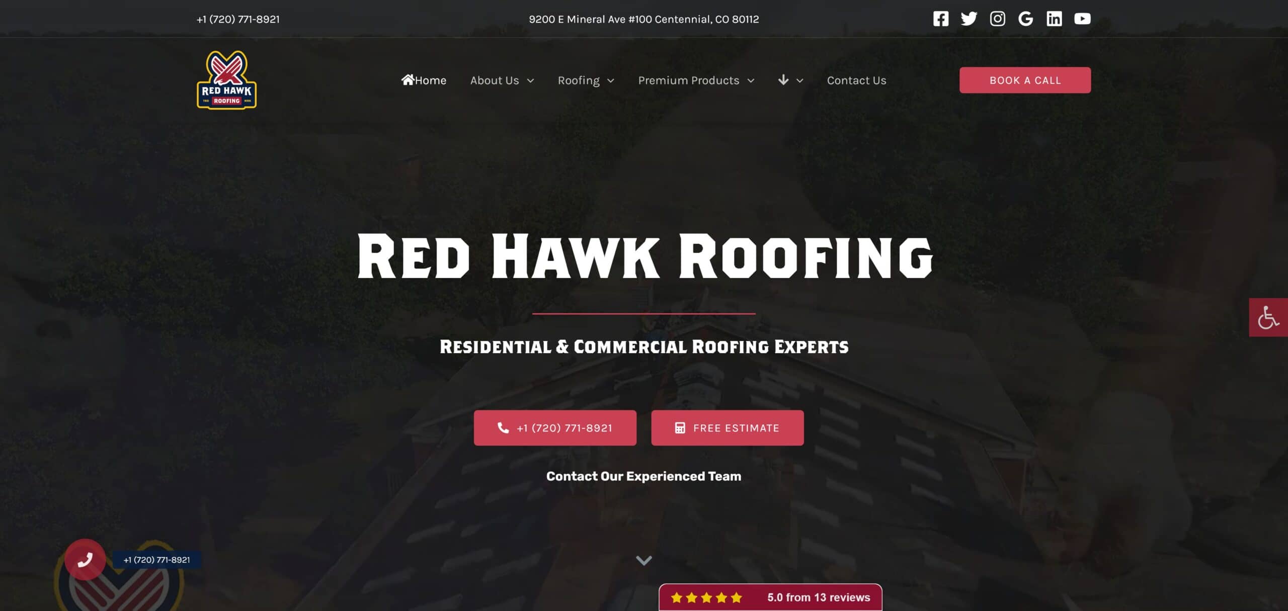 Red hawk roofing screenshot 1 scaled - tyler hall tech | website design & development services | fort collins, co | experienced professionals | full stack developer